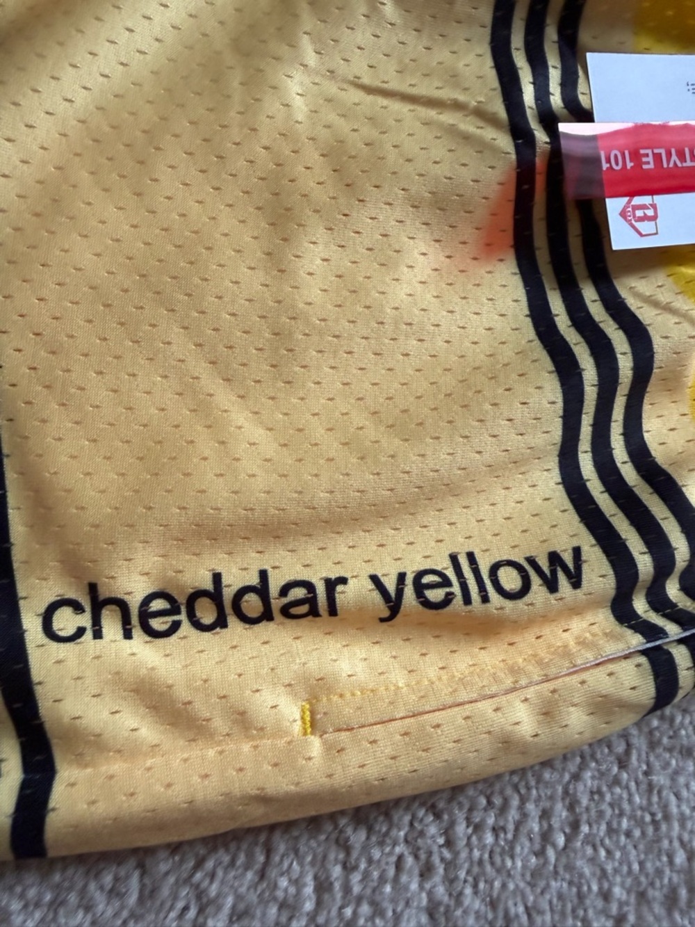 Cheddar Yellow “Crayon” Baseball Lifestyle 101 shorts - YL - Picture 4 of 4